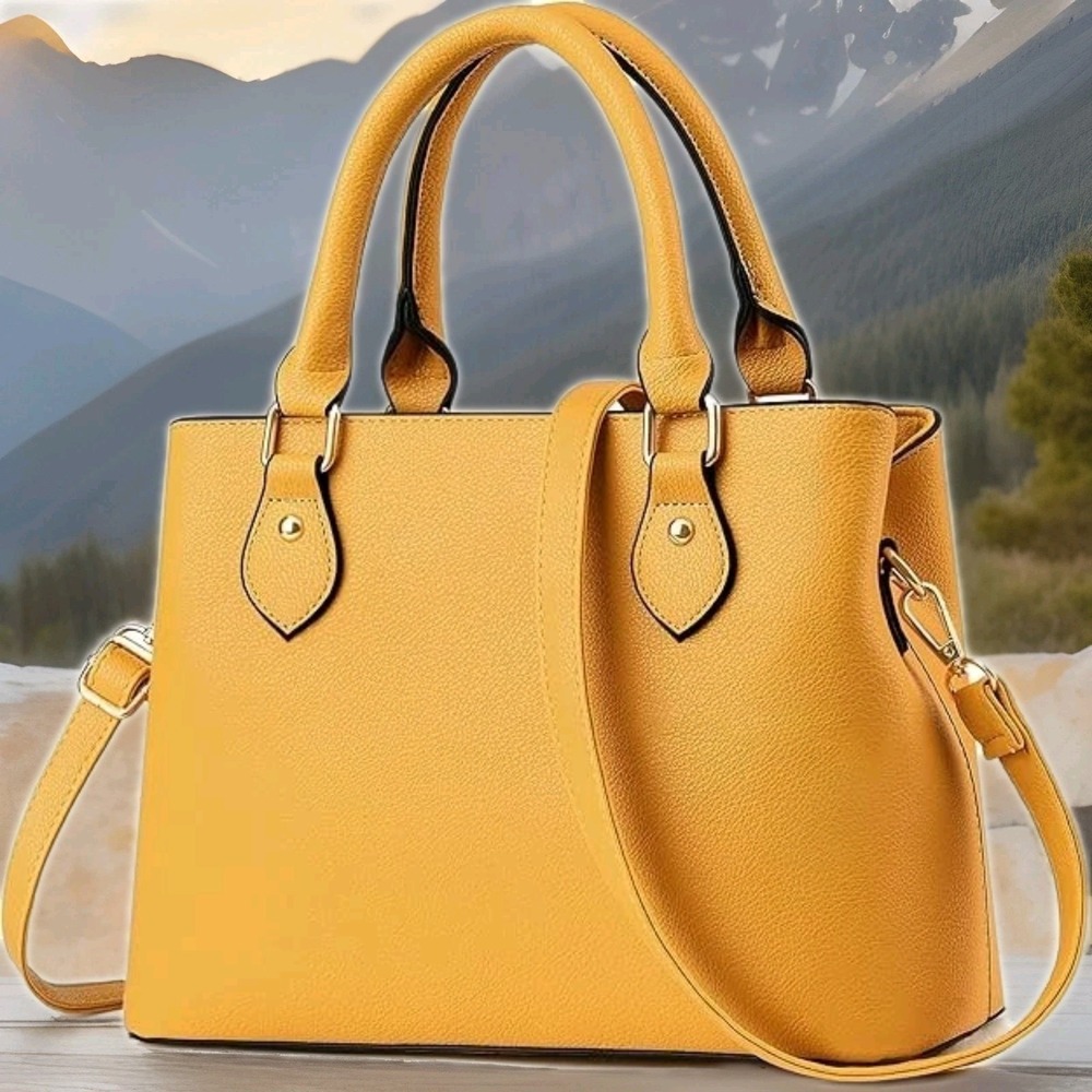 Mustard Yellow Crossbody Bag Handbag Purse NEW